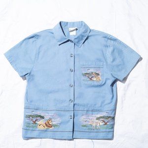 Vintage safari button up